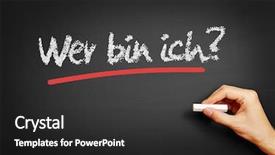  Presentation with riddle - Audience pleasing slide set consisting of riddle - hand writes in german wer backdrop and a dark gray colored foreground