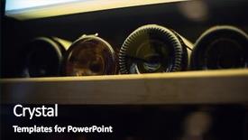  Presentation with cellar - Presentation theme featuring riddle - wine cellar with old riesling background and a black colored foreground