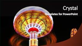  Presentation with fair - Audience pleasing presentation design consisting of ride at a county fair backdrop and a black colored foreground