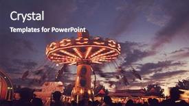  Presentation with state fair - Beautiful presentation featuring ride at a state fair backdrop and a tawny brown colored foreground