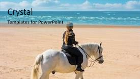  Presentation with portfolio - Beautiful presentation design featuring ride by a sea - see backdrop and a light blue colored foreground