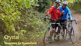  Presentation with mobile health - Cool new presentation theme with ride looking at mobile backdrop and a tawny brown colored foreground