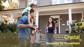  Presentation with father - Colorful presentation enhanced with ride on shoulders as family backdrop and a tawny brown colored foreground
