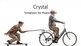  Presentation with cane - Cool new slides with riding a bike with another backdrop and a white colored foreground