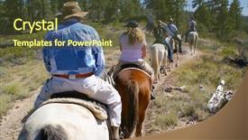  Presentation with panorama from bryce canyon national - PPT theme consisting of riding in bryce canyon national background and a  colored foreground