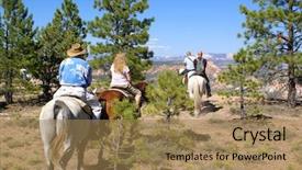  Presentation with panorama from bryce canyon national - Beautiful presentation featuring riding in bryce canyon national backdrop and a  colored foreground