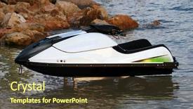  Presentation with jet - Cool new presentation design with  backdrop and a  colored foreground