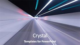  Presentation with bus - Cool new slides with riding speed bus blurred background backdrop and a coral colored foreground