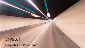  Presentation with hong kong - Amazing presentation theme having riding speed bus blurred background backdrop and a coral colored foreground