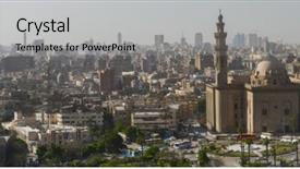  Presentation with cairo - PPT layouts enhanced with rifai mosque foreground - cairo egypt background and a light gray colored foreground