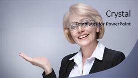  Presentation with empty space dance studio - Amazing slides having riffles - beautiful matured woman happy cheerful backdrop and a  colored foreground