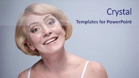  Presentation with indian woman face beauty - Cool new PPT theme with riffles - beauty portrait of mature woman backdrop and a  colored foreground