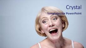  Presentation with beautiful skin - Beautiful PPT layouts featuring riffles - portrait on beautiful mature woman backdrop and a  colored foreground
