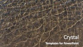  Presentation with ripples - Slide set consisting of riffles - water ripples background and a tawny brown colored foreground