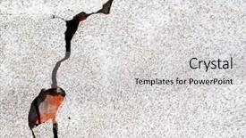  Presentation with wall - Presentation theme consisting of rift-on-old-wall background and a  colored foreground