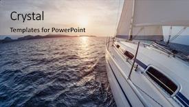  Presentation with moving sea - Slide deck having rig move - sailing vessel moving background and a lemonade colored foreground