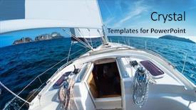  Presentation with moving sea - Theme with rig move - sailing vessel moving background and a light blue colored foreground