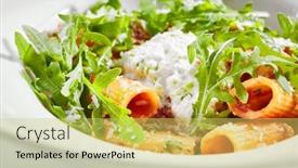  Presentation with macaroni cheese - Amazing PPT layouts having rigatoni in tomato sauce and stracciatella cheese closeup traditional italian cuisine restaurant menu item tasty macaroni dish pasta isolated on white background delicious food gourmet dinner backdrop and a yellow colored foreground