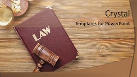 Presentation with judge - Beautiful PPT layouts featuring right books - judge gavel with scales backdrop and a coral colored foreground