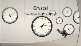  Presentation with time management - Presentation with right position concept of time background and a light gray colored foreground