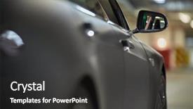  Presentation with rear view mirror - Slide deck consisting of focus on rear view mirror background and a dark gray colored foreground