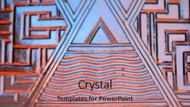  Presentation with antique - Slides enhanced with right triangles - antique glass window pane forms background and a  colored foreground