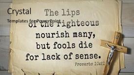  Presentation with top 150 - Theme featuring righteousness - top- 150 bible verses background and a mint green colored foreground