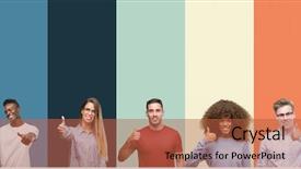  Presentation with vintage - Slide deck with rights - group of people over vintage background and a red colored foreground