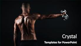  Presentation with black hand - PPT layouts with rights health - back view photo of half-naked background and a black colored foreground