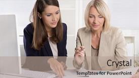  Presentation with woman rights - Slide deck having rights or woman in leading background and a coral colored foreground