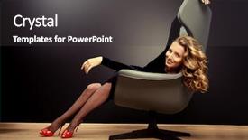  Presentation with long hair - Amazing theme having rigor - beautiful model with long wavy backdrop and a dark gray colored foreground