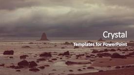  Presentation with olympic - Slide set with rigor - scenic and rigorous pacific coast background and a  colored foreground