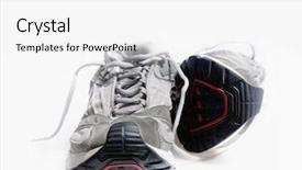  Presentation with sneakers - Beautiful presentation featuring rigor - sneakers backdrop and a  colored foreground