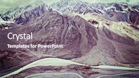  Presentation with river valley - PPT layouts consisting of rigor - vintage retro effect filtered hipster background and a gray colored foreground