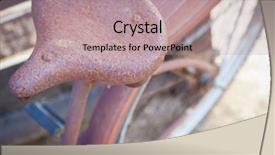  Presentation with old antique pottery pottery old - Colorful PPT theme enhanced with rim history - abstract of old rusty antique backdrop and a coral colored foreground