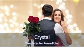  Presentation with love and proposal - Beautiful slide deck featuring ring and bunch of roses backdrop and a wine colored foreground