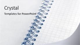  Presentation with binder - Presentation having ring binder - blank notebook background and a white colored foreground