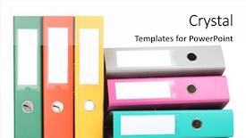  Presentation with government office - Beautiful PPT layouts featuring ring binder - office folders isolated on white backdrop and a white colored foreground