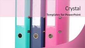  Presentation with octopus on isolated white - Presentation consisting of ring binder - office folders isolated on white background and a lemonade colored foreground