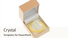  Presentation with condom - Beautiful slide deck featuring ring box with condom concept backdrop and a lemonade colored foreground