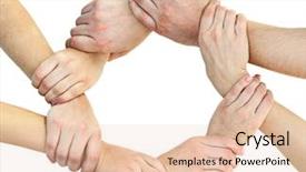  Presentation with unity - Beautiful theme featuring ring from child's hands backdrop and a lemonade colored foreground