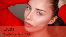  Presentation with flash - Audience pleasing presentation theme consisting of ring flash effect round backdrop and a red colored foreground