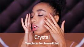  Presentation with flash - PPT theme featuring ring flash effect round background and a red colored foreground