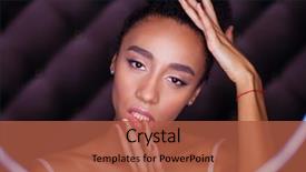  Presentation with flash - Colorful slides enhanced with ring flash effect round backdrop and a red colored foreground