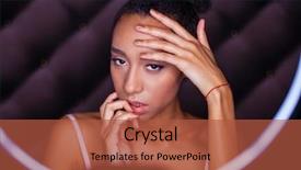  Presentation with flash - Cool new slide deck with ring flash effect round backdrop and a red colored foreground