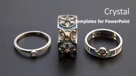  Presentation with diamonds - Colorful presentation design enhanced with ring-in-white-gold backdrop and a gray colored foreground