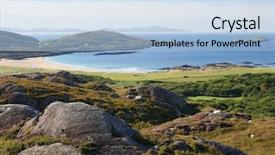  Presentation with ireland - Beautiful PPT theme featuring ring of kerry ireland backdrop and a light blue colored foreground