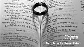  Presentation with lord ring - Presentation theme featuring 3d people form a very big circle but one is of different color background and a white colored foreground