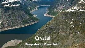  Presentation with norway - Amazing slides having ringedalsvatnet-lake-in-norway backdrop and a dark gray colored foreground