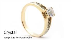  Presentation with gold - Colorful theme enhanced with rings connect - gold ring backdrop and a white colored foreground